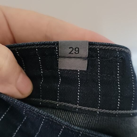 NWT Anthro Citizens of Humanity Rocket Crop Hi-Rise Skinny Jeans, Pinstripe, 29 - Picture 10 of 12